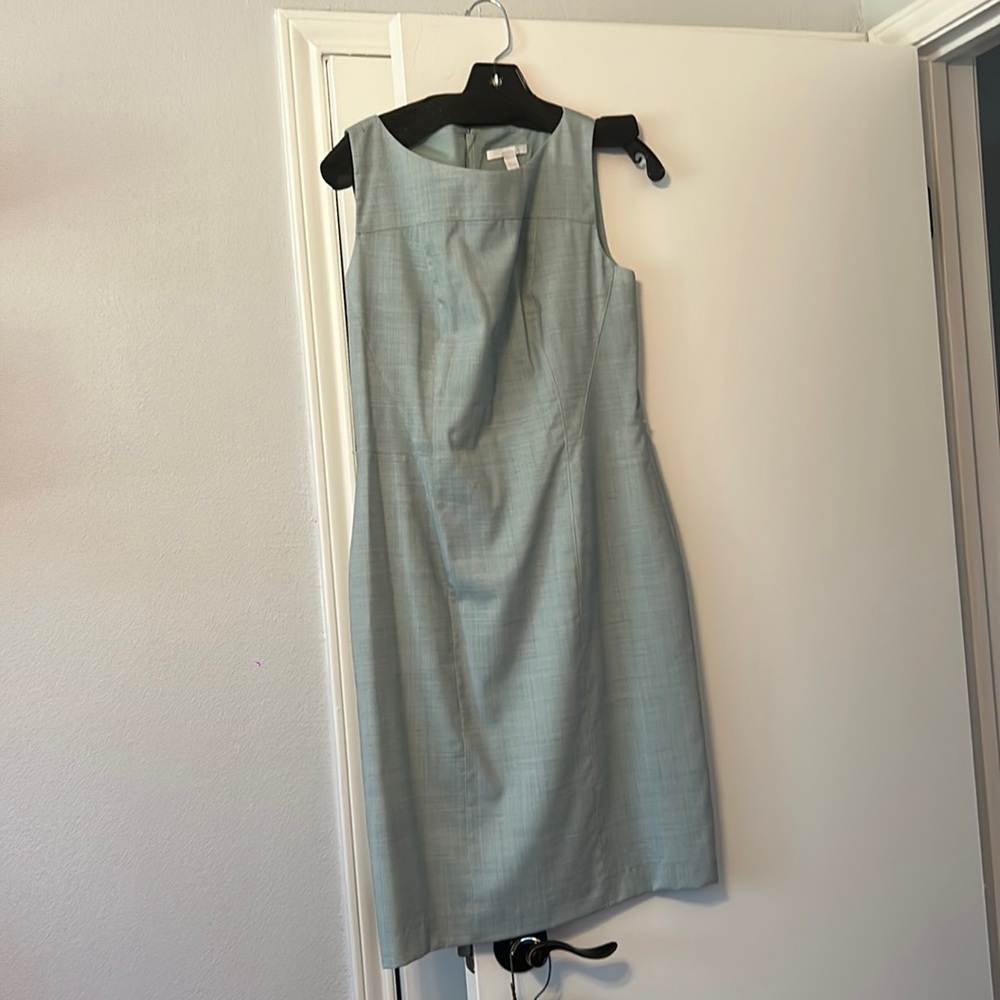 Hugo Boss light blue work dress